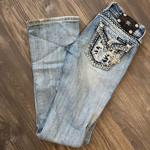 Miss Me Pants - Miss me jeans boot cut light wash size 25